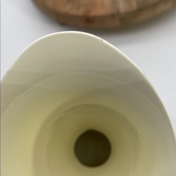 By Anthropologie Decorative Enamel Vase/Pitcher With Rattan Handle - Picture 8 of 9